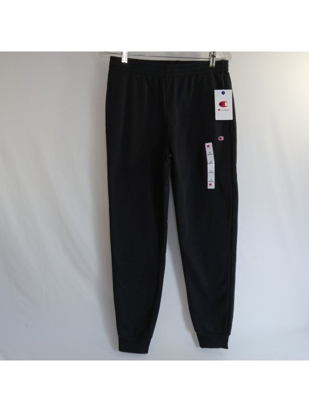 Champion Boys XL (18/20) Black Signature Fleece Jogger Pants Pockets Sweatpants